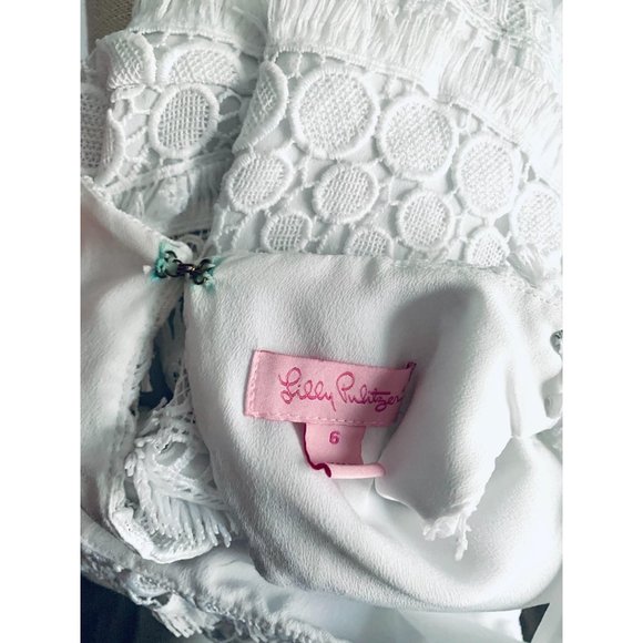 Lilly Pulitzer White Annette Shift size 6 - Picture 6 of 7